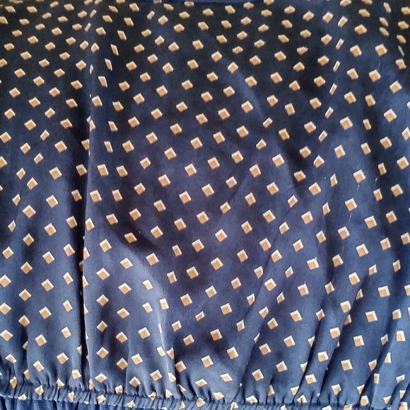 Anthropology Blu Pepper Women’s Size Medium Blue Sundress Dress Lattice Back - Picture 9 of 10
